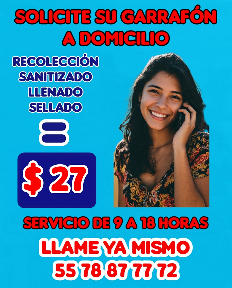 SERVICIO A DOMICILIO DE SU GARRAFON
