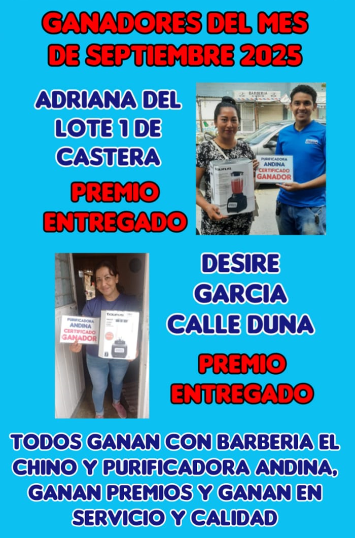 GANADORES ABRIL 25